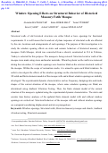 Cover page: Window opening effects on structural behavior of historical masonry Fatih Mosque