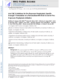 Cover page: Are Centers for Disease Control and Prevention Guidelines for Preexposure Prophylaxis Specific Enough? Formulation of a Personalized HIV Risk Score for Pre-Exposure Prophylaxis Initiation.