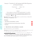 Cover page: Onsager’s Conjecture for the Incompressible Euler Equations in Bounded Domains