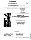 Cover page: PROGRESS IN THE HYDROGEOLOGICAL CHARACTERIZATION OF THE STRIPA SITE