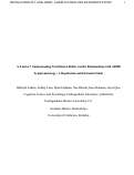 Cover page of A d factor? Understanding Trait Distractibility and Its Relationships with ADHD Symptomatology - A Replication and Extension Study