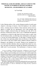 Cover page: Personae, Same-Sex Desire, and Salvation in the Poetry of Marbod of Rennes, Baudri of Bourgueil, and Hildebert of Lavardin