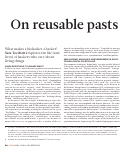 Cover page: On Reusable Pasts and Worn-out Futures