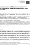 Cover page: Magnetic Resonance Imaging Characteristics Associated with Treatment Success from Basivertebral Nerve Ablation: An Aggregated Cohort Study of Multicenter Prospective Clinical Trials Data