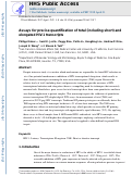 Cover page: Assays for precise quantification of total (including short) and elongated HIV-1 transcripts