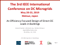 Cover page: An Efficiency-Focused Design of Direct-DC Loads in Buildings