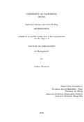 Cover page: Individual Investor Decision-Making