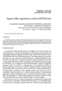 Cover page: Aspetti della vegetazione costiera dell'Abruzzo