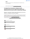 Cover page: A comparison of proptosis reduction with teprotumumab versus surgical decompression based on fat-to-muscle ratio in thyroid eye disease