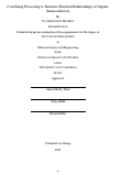 Cover page: Correlating Processing to Structure-Function Relationships of Organic Semiconductors