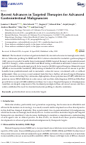 Cover page: Recent Advances in Targeted Therapies for Advanced Gastrointestinal Malignancies
