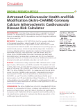 Cover page: Astronaut Cardiovascular Health and Risk Modification (Astro-CHARM) Coronary Calcium Atherosclerotic Cardiovascular Disease Risk Calculator