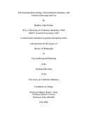 Cover page: Environmental Knowledge, Environmental Attitudes, and Vehicle Ownership and Use