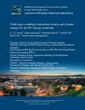 Cover page: Challenges resulting from urban density and climate change for the EU energy transition