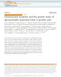Cover page: Chromosome evolution and the genetic basis of agronomically important traits in greater yam