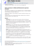 Cover page: Vision outcomes in children with fetal alcohol spectrum disorders.