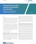 Cover page of Parking Policy Provides a Pretext for Anti-Muslim Discrimination