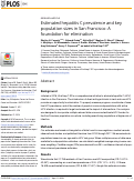 Cover page: Estimated hepatitis C prevalence and key population sizes in San Francisco: A foundation for elimination.