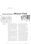 Cover page: Boulevard Embryo:  Mizner Park