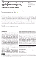 Cover page: A Scoping Review and Conceptual Framework Examining the Role of Sleep Disturbance in Financial Exploitation in Older Adults.