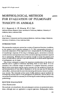 Cover page: Morphological Methods for Evaluation of Pulmonary Toxicity in Animals