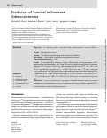 Cover page: Predictors of Survival in Sinonasal Adenocarcinoma