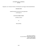 Cover page: Inequality across Transition Countries: The Demand for and Supply of Income Redistribution