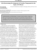 Cover page: Life-threatening Development of Cardiac Tamponade in the Span of 24 Hours