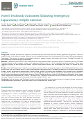 Cover page: Novel Textbook Outcomes following emergency laparotomy: Delphi exercise.