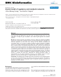 Cover page: A joint model of regulatory and metabolic networks