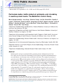 Cover page: Particulate matter, traffic-related air pollutants, and circulating C-reactive protein levels: The Multiethnic Cohort Study