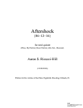 Cover page: Aftershock