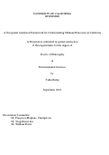 Cover page: A Geospatial Analytical Framework for Understanding Methane Emissions in California