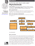 Cover page: Nutrition and Health Info Sheet: Phytochemicals