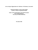 Cover page: Services Export Opportunities for California -- A Preliminary Assessment