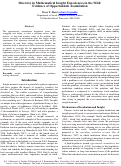Cover page: Diversity in Mathematical Insight Experiences in the Wild:  Evidence of Opportunistic Assimilation