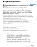 Cover page: Eosinophil and T cell markers predict functional decline in COPD patients