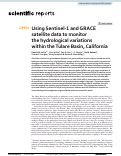 Cover page: Using Sentinel-1 and GRACE satellite data to monitor the hydrological variations within the Tulare Basin, California