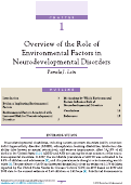 Cover page: Overview of the Role of Environmental Factors in Neurodevelopmental Disorders