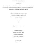 Cover page: Neurobiological Predispositions and Developmental Trajectories of Gaming Disorder in Adolescents: A Longitudinal ABCD Study Analysis