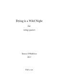 Cover page: Dying is a Wild Night
