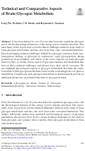 Cover page: Methodological considerations for studies of brain glycogen.