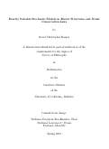 Cover page: Exactly Solvable Stochastic Models in Elastic Structures and Scalar Conservation Laws