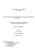 Cover page: Native Americans and Type 2 Diabetes: The Discourse of Predisposition and its Politics