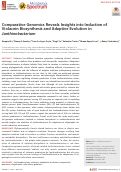 Cover page: Comparative Genomics Reveals Insights into Induction of Violacein Biosynthesis and Adaptive Evolution in Janthinobacterium