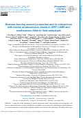 Cover page: Biomass-burning smoke's properties and its interactions with marine stratocumulus clouds in WRF-CAM5 and southeastern Atlantic field campaigns