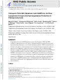 Cover page: Oncogenic R132 IDH1 Mutations Limit NADPH for De Novo Lipogenesis through (D)2-Hydroxyglutarate Production in Fibrosarcoma Cells