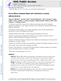 Cover page: Associations between lipids and subclinical coronary atherosclerosis