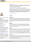 Cover page: Patterns of electronic cigarette use and level of psychological distress.