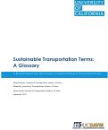 Cover page: Sustainable Transportation Terms: A Glossary